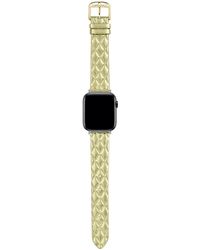 Ted Baker - Gold Quilted Leather Strap For Apple Watch® - Lyst