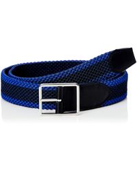 Calvin Klein 35mm Braided Fixed Elastic Belt Gürtel - Blau