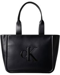Calvin Klein - Cabas Sac Bold Medium avec Logo - Lyst