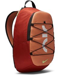 Nike - DV6246-832 Sportswear Club Fleece Sports backpack rugged orange/amber brown/lime blast Größe 1SIZE - Lyst