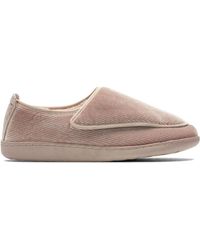 Clarks - Home Comfort Textile Slippers In Standard Fit Size 7 - Lyst