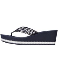 Tommy Hilfiger - Tongs Tommy Webbing H Wedge Sandal Claquettes - Lyst