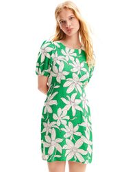Desigual - Short Floral Dress Green - Lyst