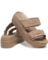 Crocs™ - Brooklyn Buckle Low Wedge - Lyst