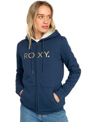 Roxy - Sweat à Capuche zippé doublé en Sherpa - Lyst