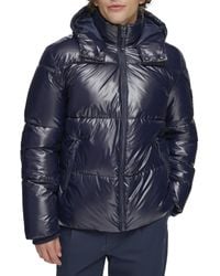 Tommy Hilfiger - Shiny Quilted Puffer With Patch Logo - Lyst