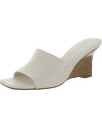 Vince - S Pia Slide Wedge Sandal Milk White Leather 9.5 M - Lyst