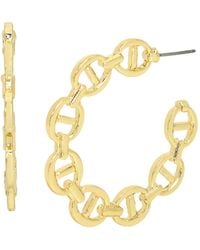 Steve Madden - Orecchini a cerchio geometrici da donna - Lyst