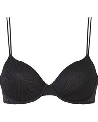 Calvin Klein - 000Qf6875E Sheer Marquisette Lightly Lined Demi Bra - Lyst