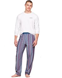 Tommy Hilfiger - S Long Sleeve Woven Pj/pyjama Set - Lyst