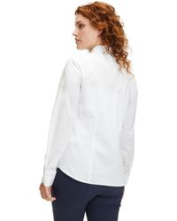 Betty Barclay - Hemdbluse mit Kragen Weiß,42 - Lyst
