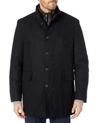 Cole Haan - Pressed Melton 3-in-1 Topper Jacket With Removable Bib - Lyst