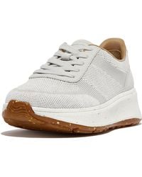 Fitflop - F-mode E01 Knit Flatform Sneakers - Lyst