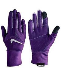 purple nike gloves
