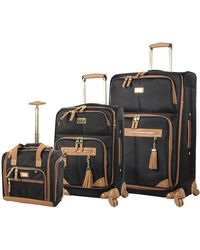 Steve Madden - Designer Luggage Collection- 3 Piece Softside Expandable Lightweight Spinner Suitcases- Travel Set Includes Under Seat Bag - Lyst