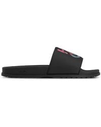 HUGO - Pvc Slides With Jaglion And Logo Print - Lyst