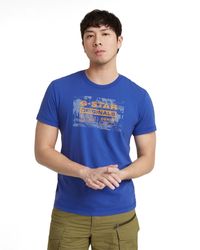 G-Star RAW - Framed Palm Originals R T Camiseta - Lyst