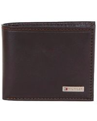 Tommy Hilfiger - Leather Fordham Bifold Wallet With Coin Pocket - Lyst