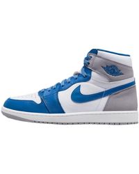 Nike Air 1 High "true Blue" Sneakers - Blauw