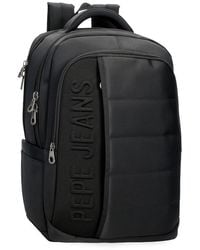 Pepe Jeans - Ancor Sac à Dos pour Ordinateur Portable 15,6 Pouces Noir 25 x 37 x 12 cm Polyester 9,25 L by Joumma Bags - Lyst