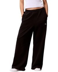 Calvin Klein - Donna Pantaloni da Jogging French Terry Badge Logo in Cotone - Lyst