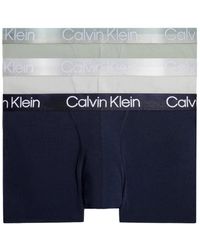Calvin Klein - Boxer Uomo 3 Pack Trunk 3 PK Elasticizzati - Lyst
