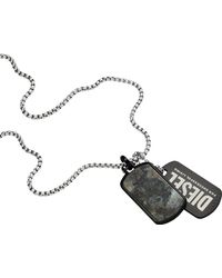 Dx1287040 for Men 5cm DIESEL Save 2% Mens Jewellery Necklaces Black Height: 39.1mm Length: 65cm Width: 22.6mm Mens Stainless Steel No Gemstones Necklaces 