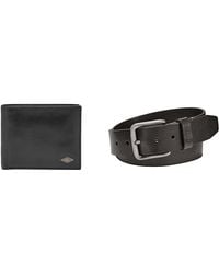 Fossil - Uomo Ryan Portafoglio in pelle nera e cintura Brody - Lyst