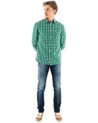 Tommy Hilfiger - Tjm Reg Poplin Geruit Overhemd Voor L/s - Lyst