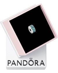 PANDORA - 791817MCZ Perle à clip en argent pour femme avec perles en zirconium vert - Lyst