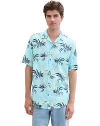 Tom Tailor - Regular Fit Hemd mit Sommer-Allover-Print - Lyst