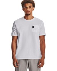 Under Armour - S Elevated Pocket T-shirt White M - Lyst