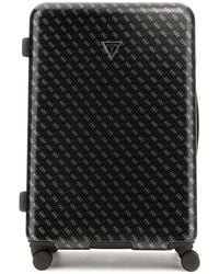 Guess - Valise Jesco 28 in 8-Wheeler Exp. Coal Logo Gris foncé - Lyst