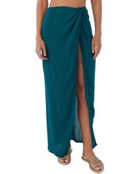 O'neill Sportswear - Long Sarong Beach Cover Up Skirt With Twist - Lyst