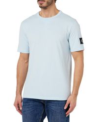 Calvin Klein - T-Shirt Kurzarm Badge Regular Tee Rundhalsausschnitt - Lyst