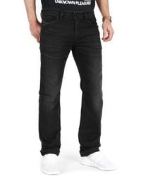 DIESEL - R Wash R9B60 Pantalon en jean stretch pour homme Coupe slim droite au choix - Noir - 31 W/32 - Lyst