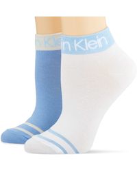 Calvin Klein Socks s Short 2p Legwear Logo Zoey Socks - Blau