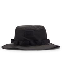 HUGO - S Jayce-me-n Bucket Hat In Italian Twill With Framed Logo - Lyst