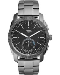 Fossil Q Commuter Stainless Steel Mesh Hybrid Smartwatch, Color: Grey  (model: Ftw1161) in Grey/Black (Gray) for Men | Lyst