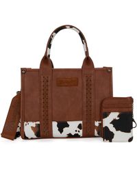 Wrangler - Tote Bag Sets For 2pcs Handbags And Card Wallet Designer Satchel Purses - Lyst