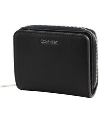 Calvin Klein - Portafoglio Donna Ck Must Z/A Wallet Flap Medium Piccolo - Lyst