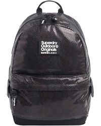 superdry black glitter backpack