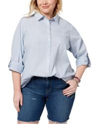 Tommy Hilfiger - Roll Tab Button Down Shirt - Lyst