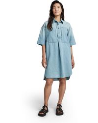 G-Star RAW - Denim Shirt Kleid - Lyst