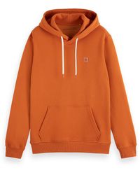 Scotch & Soda - S Essential Badge Logo Hooded Sweatshirt - Lyst