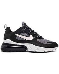 Nike Rubber Air Max 270 Lx Flyknit Casual Trainers in Black Nike Rubber Air Max 270 Lx Flyknit Casual Trainers in Black