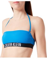Calvin Klein - Mujer Parte Superior de Bikini Bandeau con Relleno - Lyst