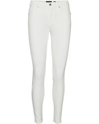 Vero Moda - Female Slim Fit Jeans VMALIA Mid Rise Jeans - Lyst
