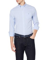 GANT The Broadcloth Gingham Reg Bd Casual Shirt - Blue