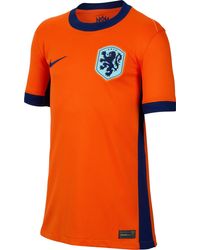 Nike - Knvb Df Stad Jsy Hm T-shirt Safety Orange/blue Void/copa/b 128 - Lyst